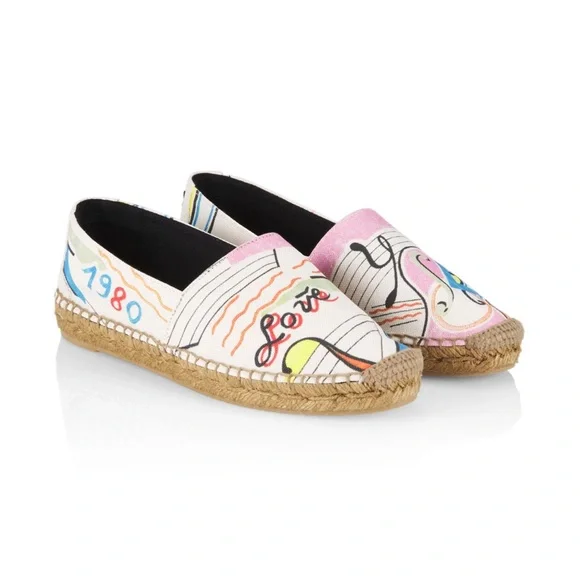 Yves Saint Laurent Shoes Ysl Perseo Canvas Espadrilles Size